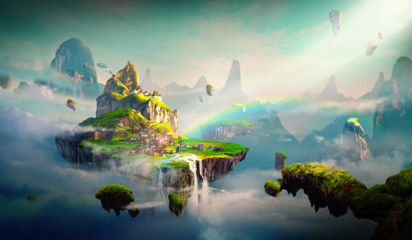 chinese style fantasy scenes.