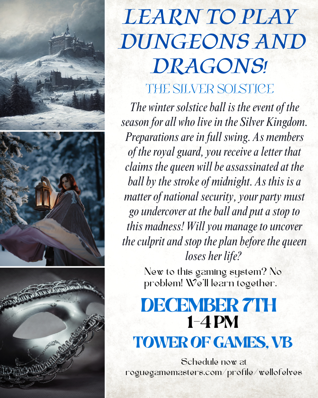 Learn To Play Dungeons and Dragons 5e: The Silver Solstice - Rogue Game ...